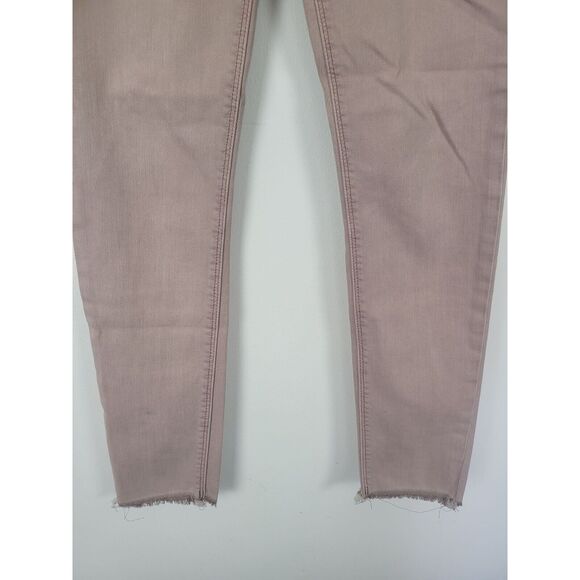 Lucky Brand Brooke Legging Jean 2/26 Womens Mid Rise Light Pink Raw Hem Skinny - Picture 3 of 7